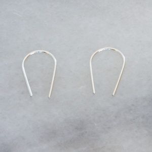 Threader Earrings - Silver - Minimalist - Dainty